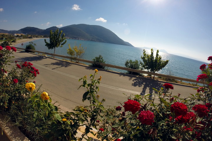 view to the beach